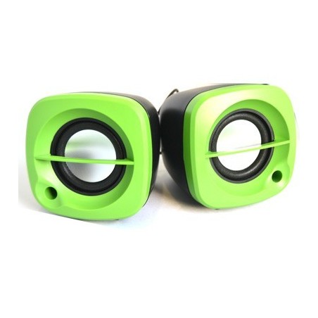 Altavoces USB verdes