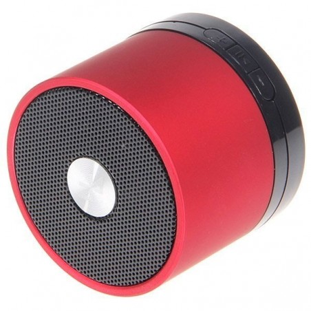Altavoz portátil bluetooth rojo