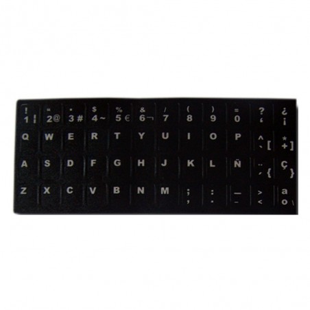Pegatinas para teclado español negro