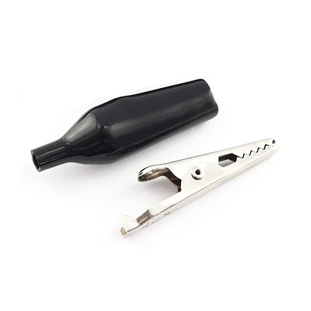 Pinza de cocodrilo 35mm negra
