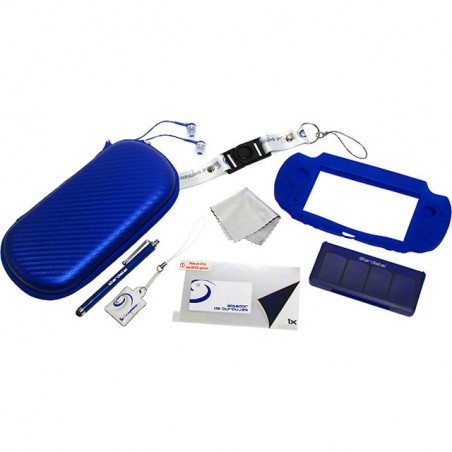 Pack Accesorios PS Vita 9 en 1 Azul
