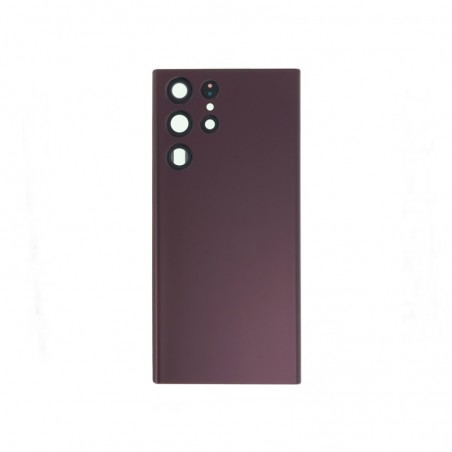 Tapa Batería Compatible Violeta Borgoña Para Samsung S22 Ultra 5G