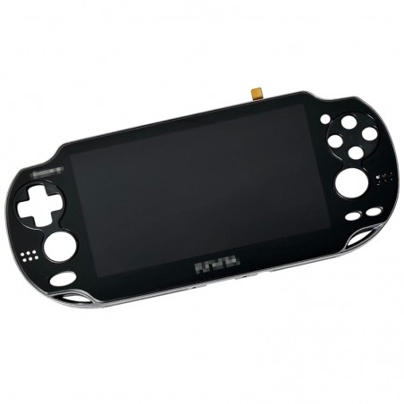 Pantalla LCD + Carcasa Frontal Negra para PS Vita – Pantalla Completa con Marco
