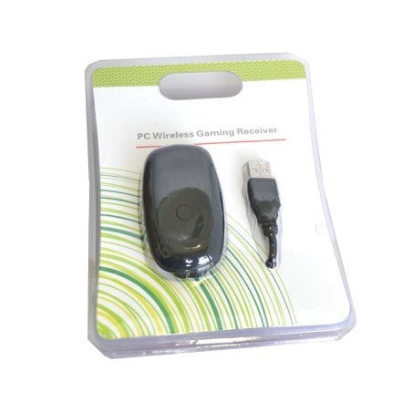 Adaptador Inalámbrico para Mando Xbox 360 a PC – Receptor USB Negro